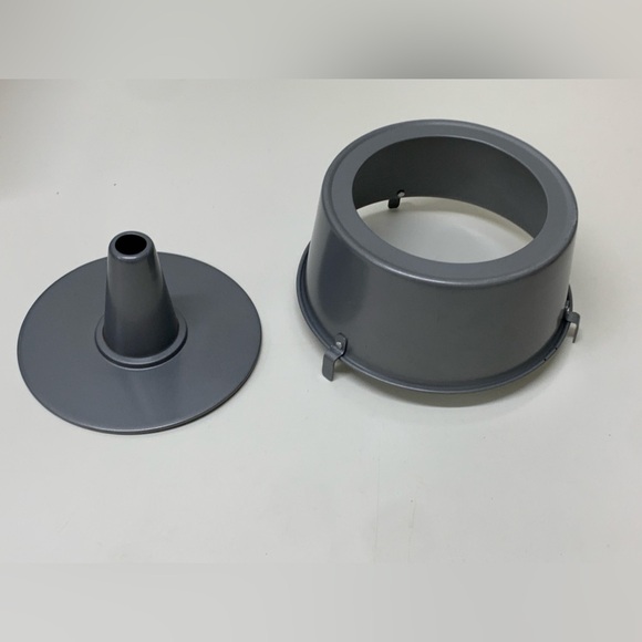 Vtg Non Stick Coated Aluminum Angelfood Cake Baking Mold - Picture 3 of 10